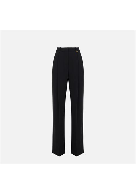 PANTALONE PALAZZO IN CREPE CON TASCHE ALLA FRANCESE E PIEGA CENTRALE ELISABETTA FRANCHI | Pantalone | PA16761E2110